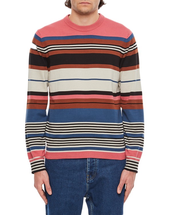 Shop Paul Smith Sweater Crewneck In Green