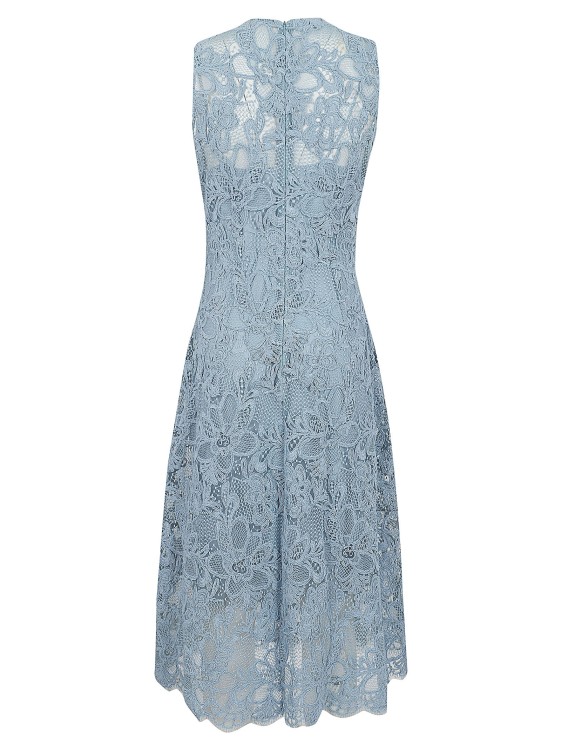 Shop Ermanno Scervino Blue Lace Dress