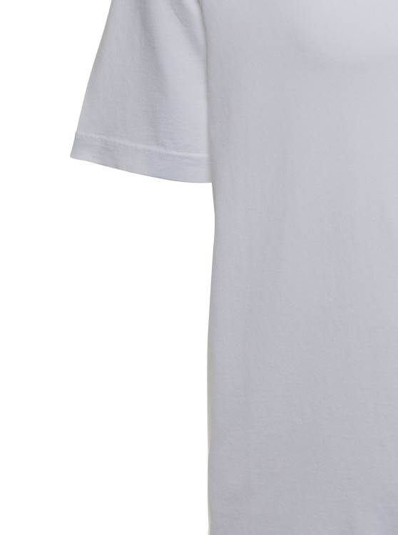 Shop Gaudenzi White Cotton Crew Neck T-shirt