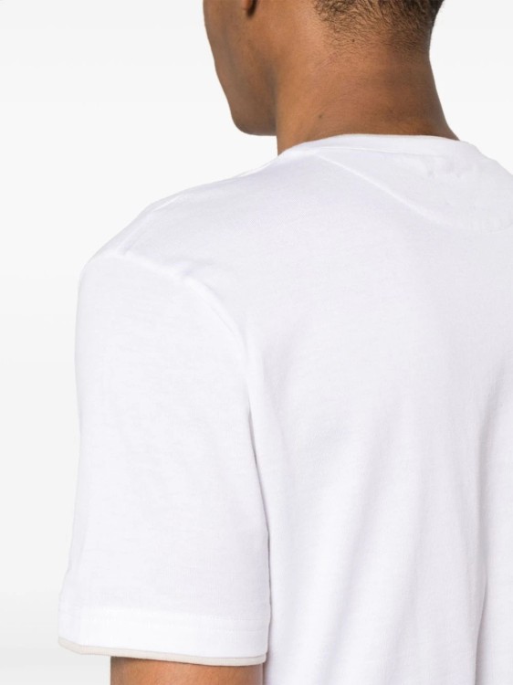 Shop Eleventy White Layered T-shirt