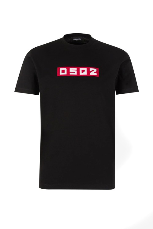 Shop Dsquared2 Black Cotton T-shirt