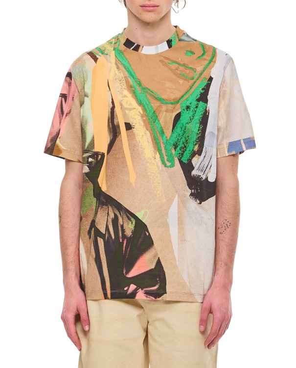 Shop Paul Smith Life Drawing Print T-shirt In Multicolor