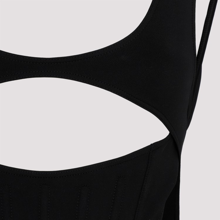 Shop Mugler Black Swimsuit