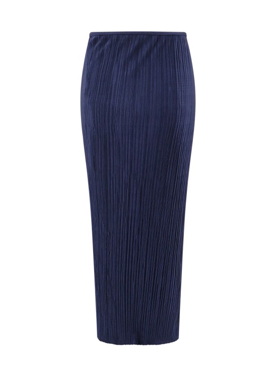 Shop Le 17 Septembre Ribbed Long Skirt In Blue