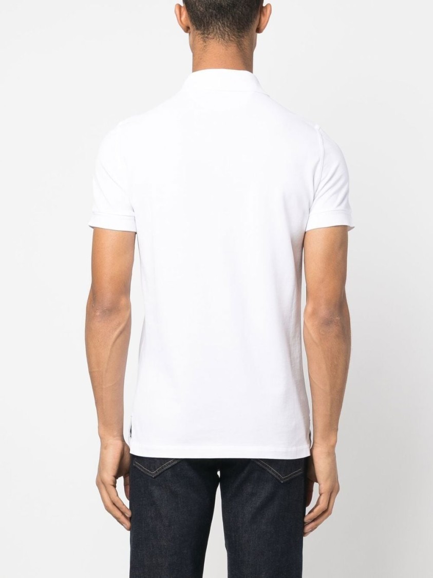 Shop Tom Ford Cotton Polo Shirt In White