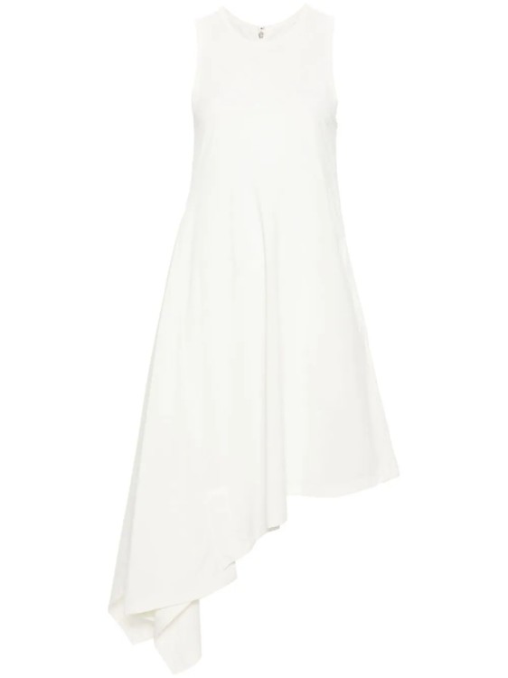 Shop Y-3 Midi Dress Logo Print White