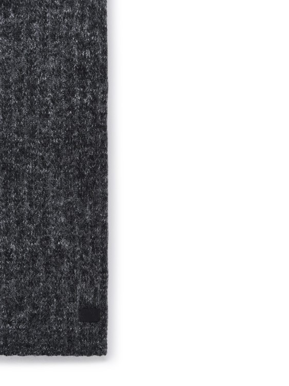 Shop Saint Laurent Grey Wool And Mohair Scarf