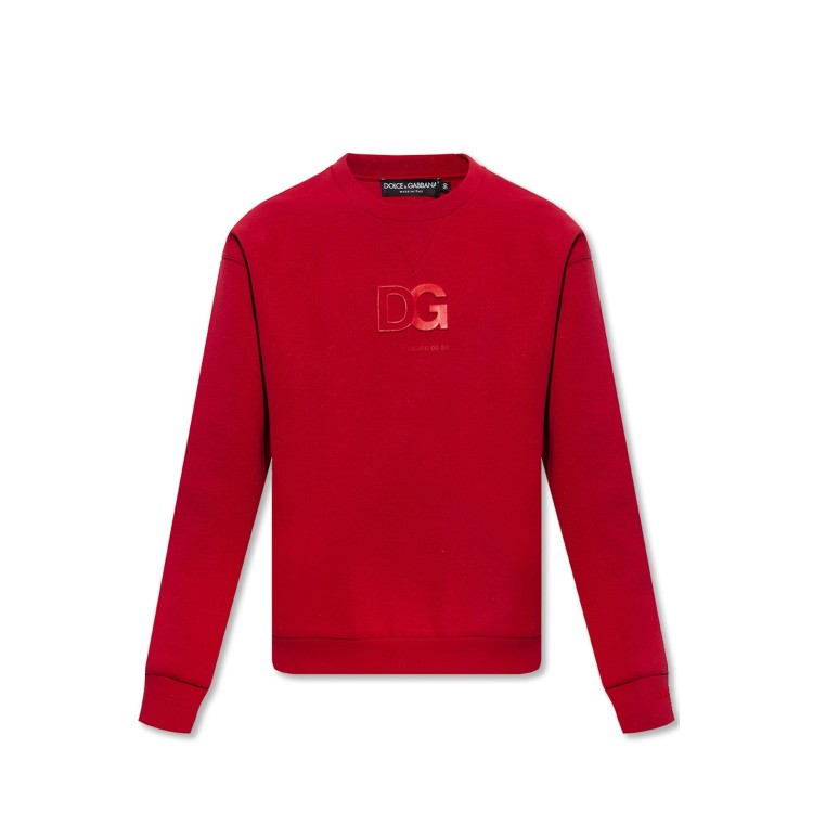 Shop Dolce & Gabbana Logo Sweatshirt In Red