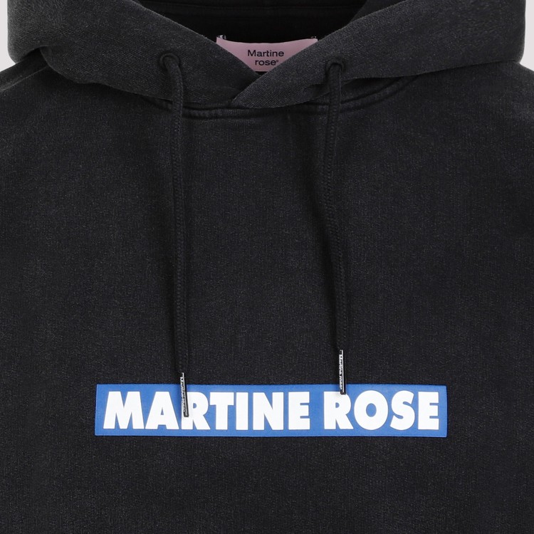 Shop Martine Rose Classic Black Cotton Hoodie
