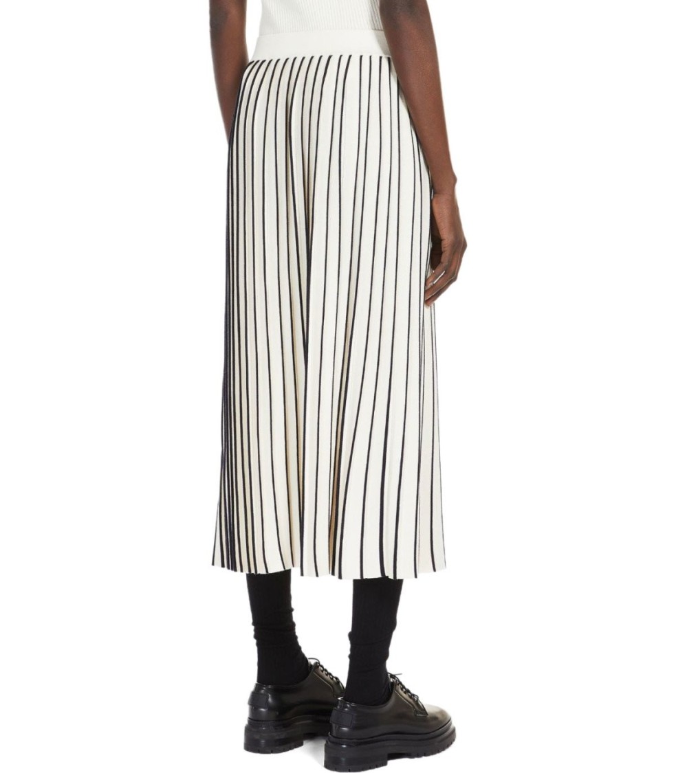 Max Mara Finanza Ecru Midi Rock In Neutrals