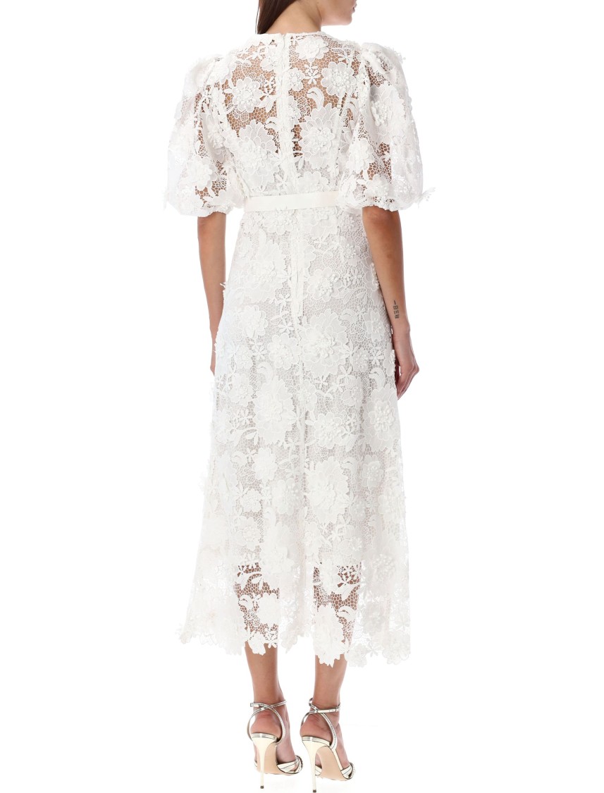 Shop Zimmermann Lace Flower Wedding Dress In White