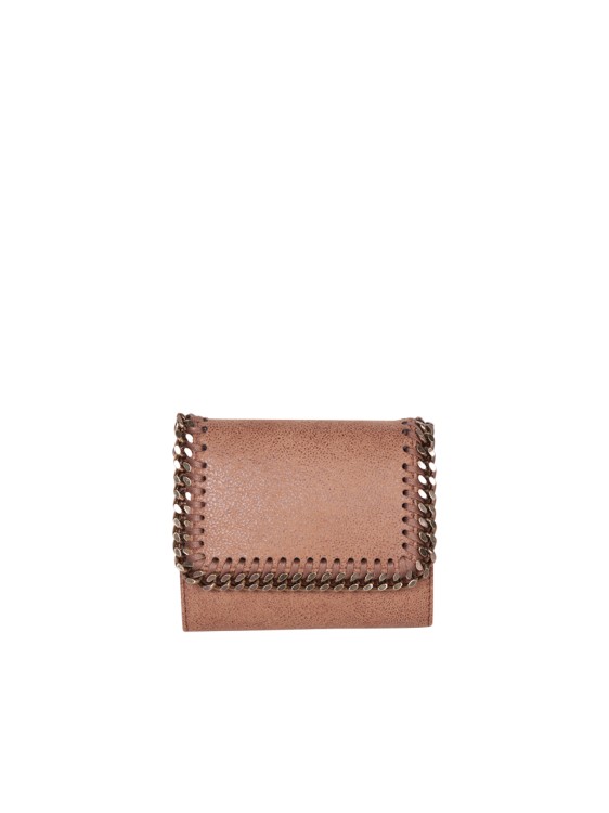 Stella Mccartney Compact Wallet With Flap Closure In Brown