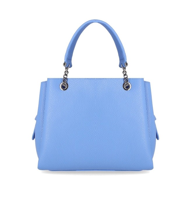 Shop Emporio Armani Charm Light Blue Handbag