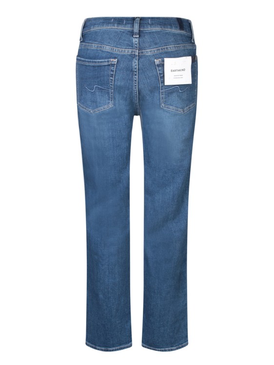 Shop 7 For All Mankind Mid-rise Straight Jeans In Blue
