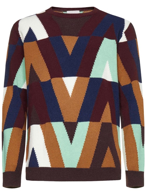 Shop Valentino Wool And Cashmere Sweater In Neutrals
