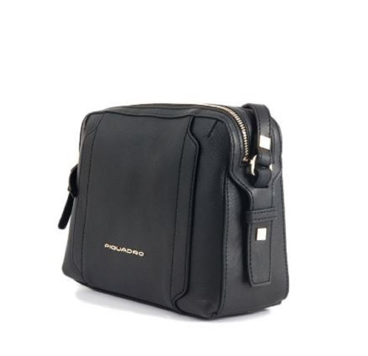 Shop Piquadro Black Camera Case Shoulder Bag