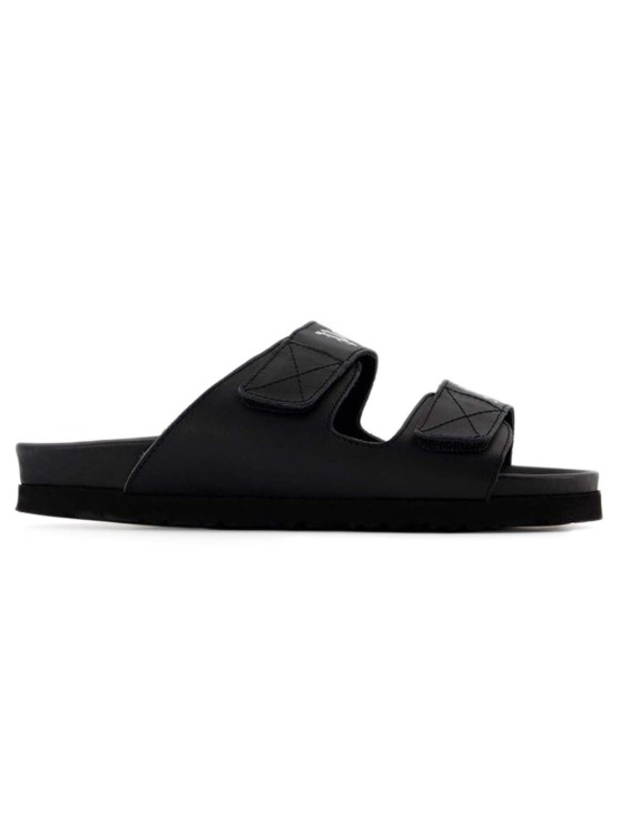 Palm Angels Mules  - Black/white - Leather