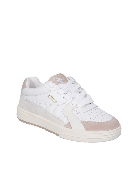 Shop Palm Angels University White Sneakers