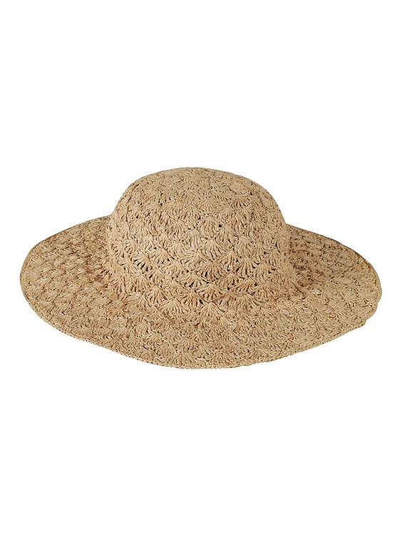 Shop Isabel Marant Beige Raffia Crochet Oval Crown Hats In Brown