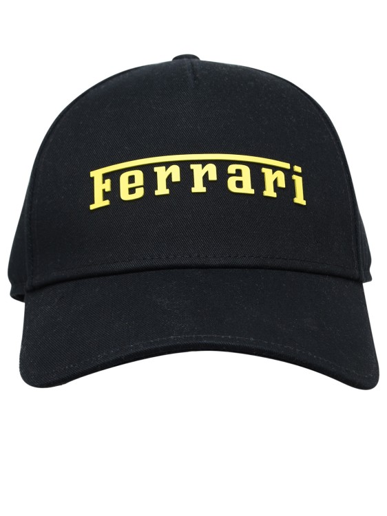 Shop Ferrari Black Cotton Hat