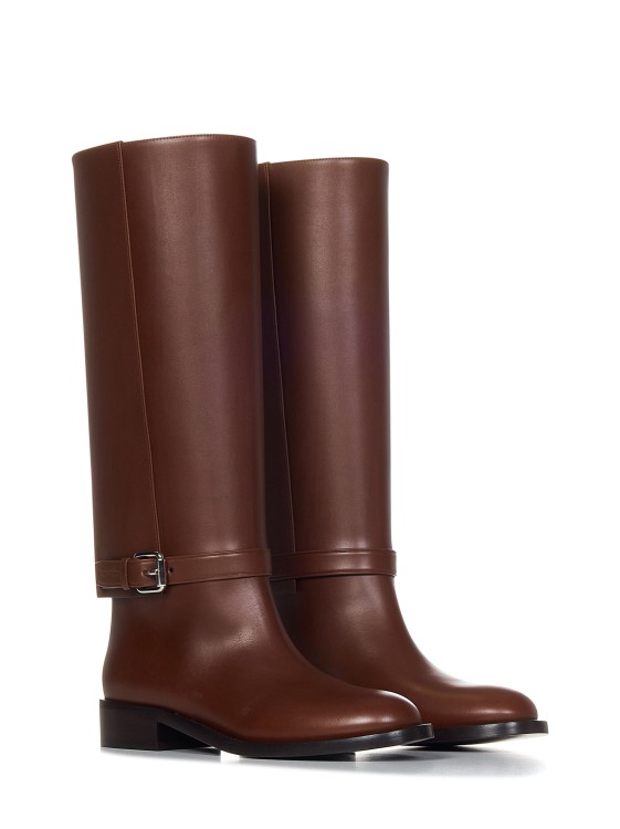Shop Burberry Brown Ankle Boots