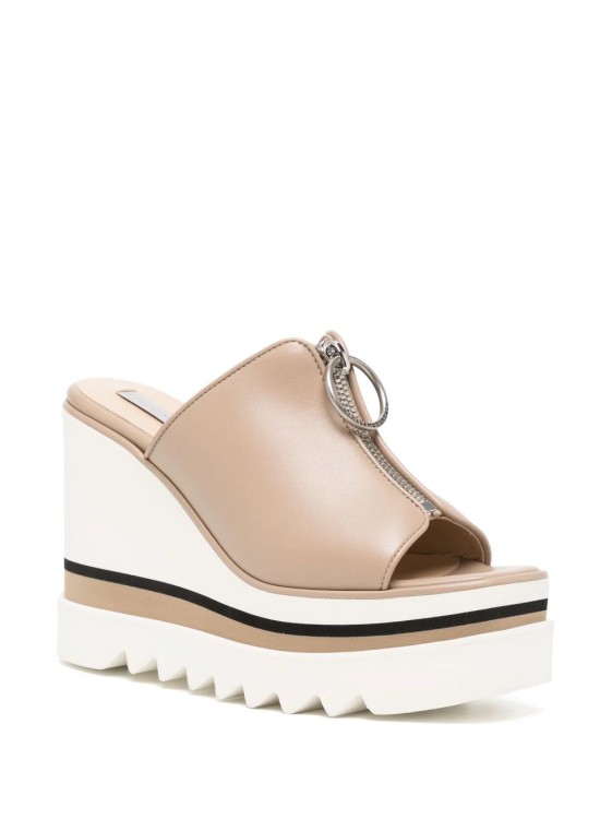 Shop Stella Mccartney Beige Sneak-elyse Sandals In Neutrals