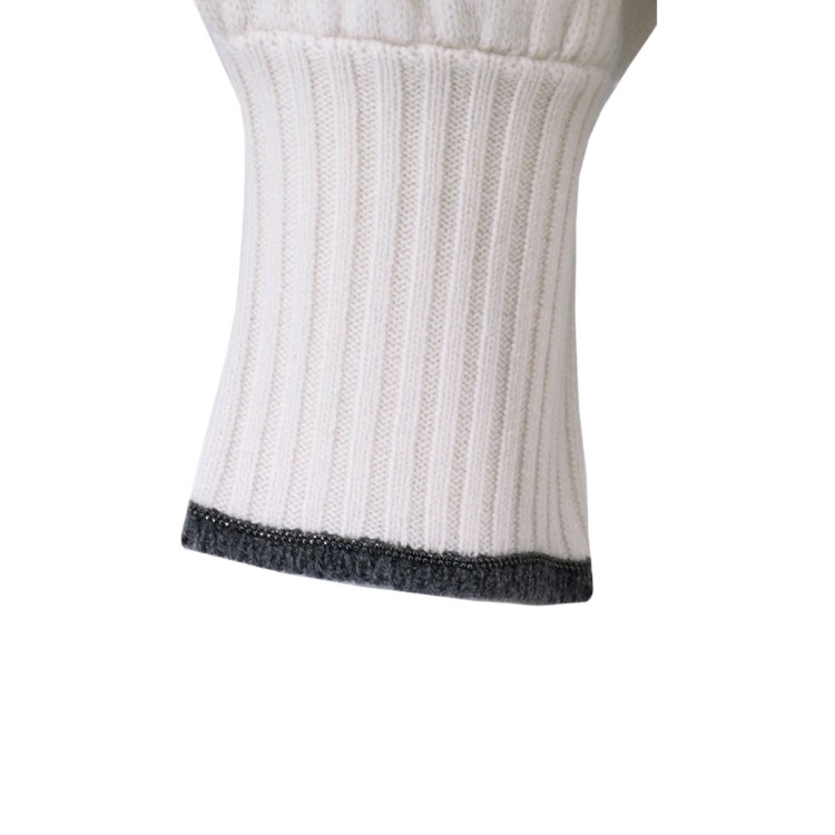 Brunello Cucinelli Cashmere Sweater Women In White