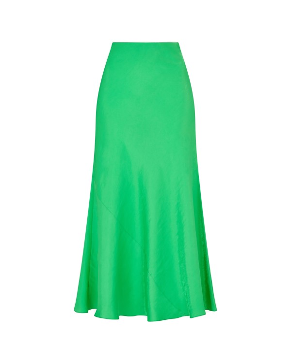 Serena Bute Bias Maxi Skirt - Bright Green