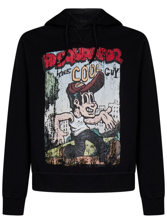 Dsquared2 Dsquared Men Sweatshirt With Logo Print In Black
