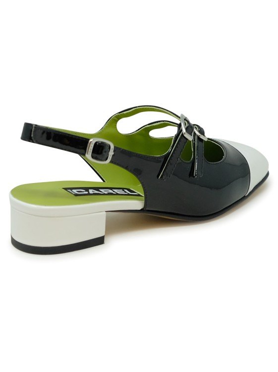 Carel Paris Patent Leather Mary Jane Pumps With Double Buckle In Black
