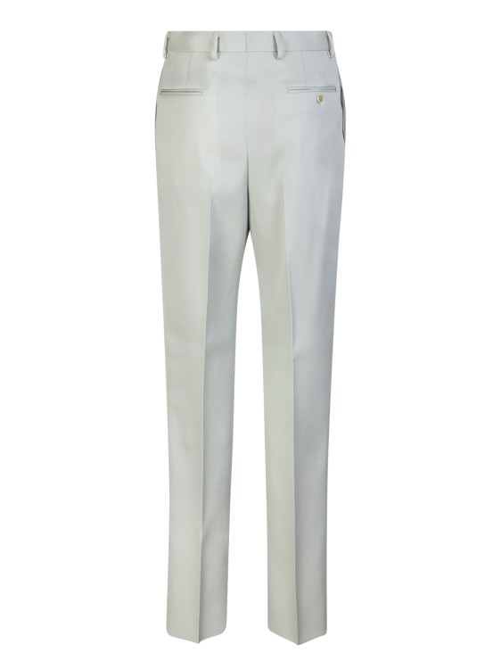 Shop Lanvin Double Pleats Tailored Pants In Neutrals