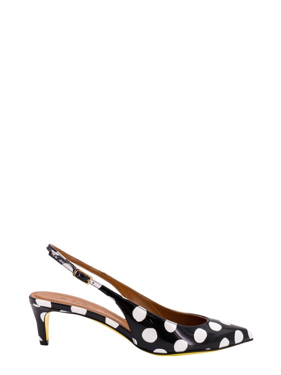 Shop Marni Patent Leather Slingback In Red