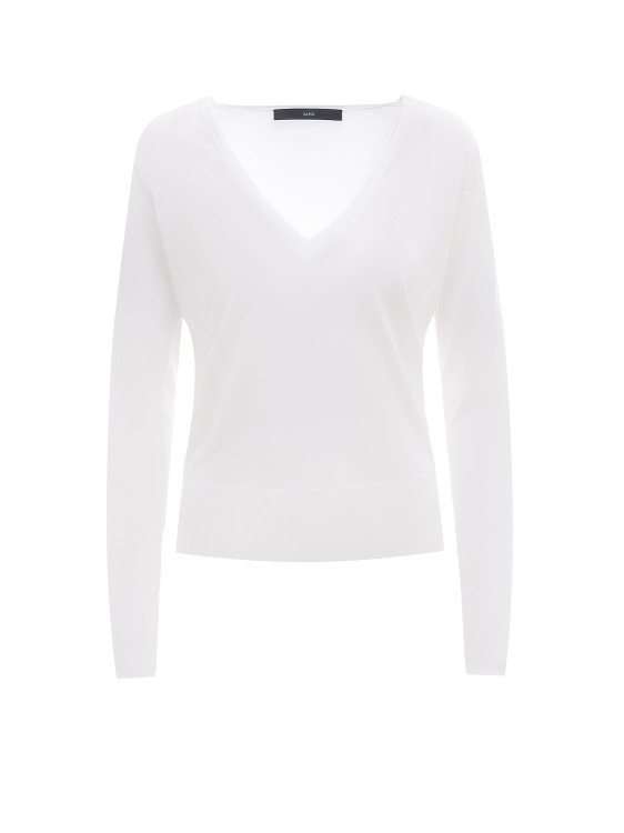 Shop Sapio White Viscose Sweater