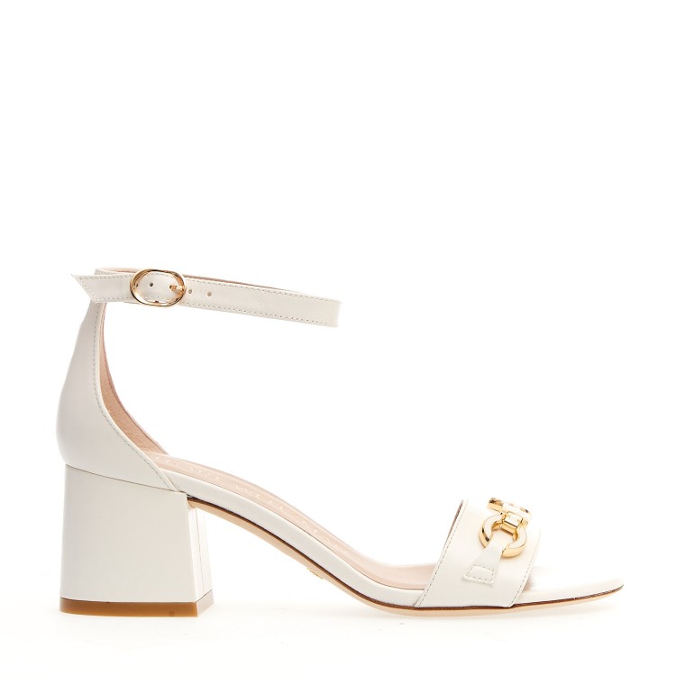 Stuart Weitzman White Sandal Heel 60mm Clamp In White