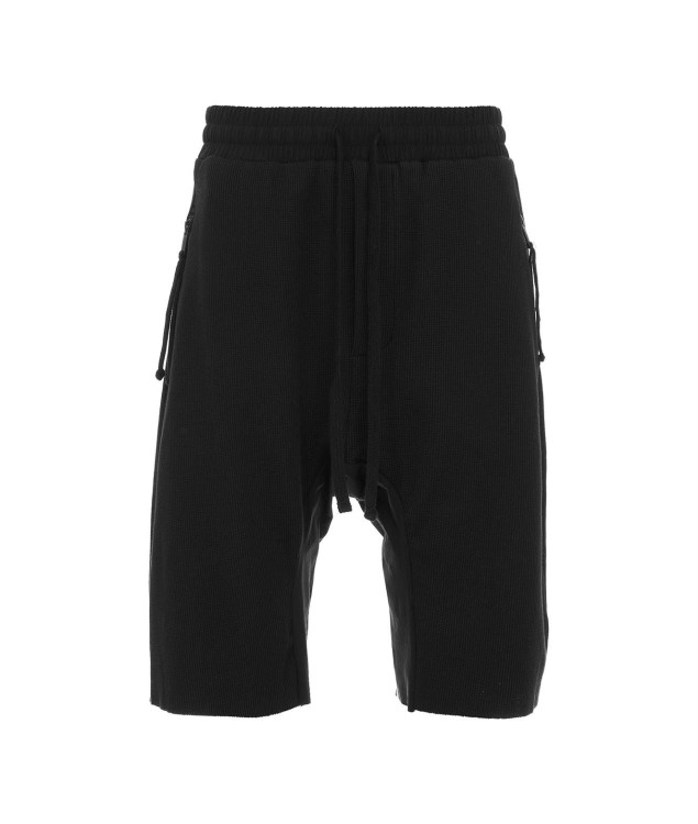 Thom Krom Drop-crotch Drawstring Shorts In Black