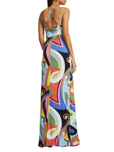 Moschino St. All-over Dress In Multicolor