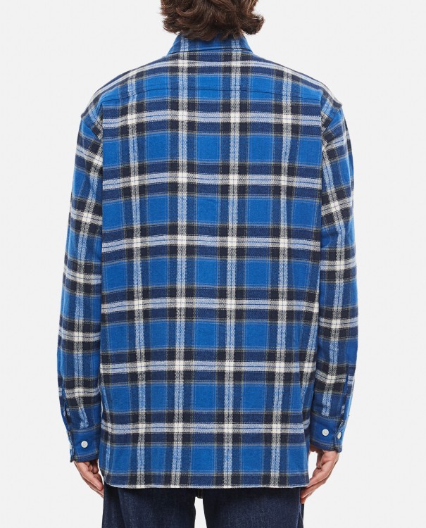 Shop Givenchy Lumberjack Shirt In Grey