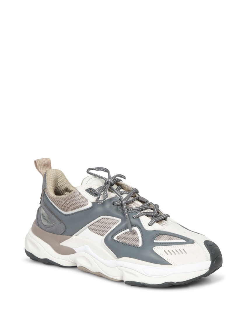 Axel Arigato Foam Collar Runner Branded Webbing In Grey