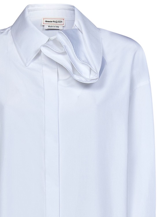 Shop Alexander Mcqueen Plain White Longsleeve Shirt
