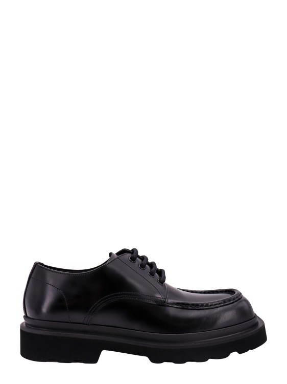 Shop Dolce & Gabbana Leather Lace-up Shoe In Black