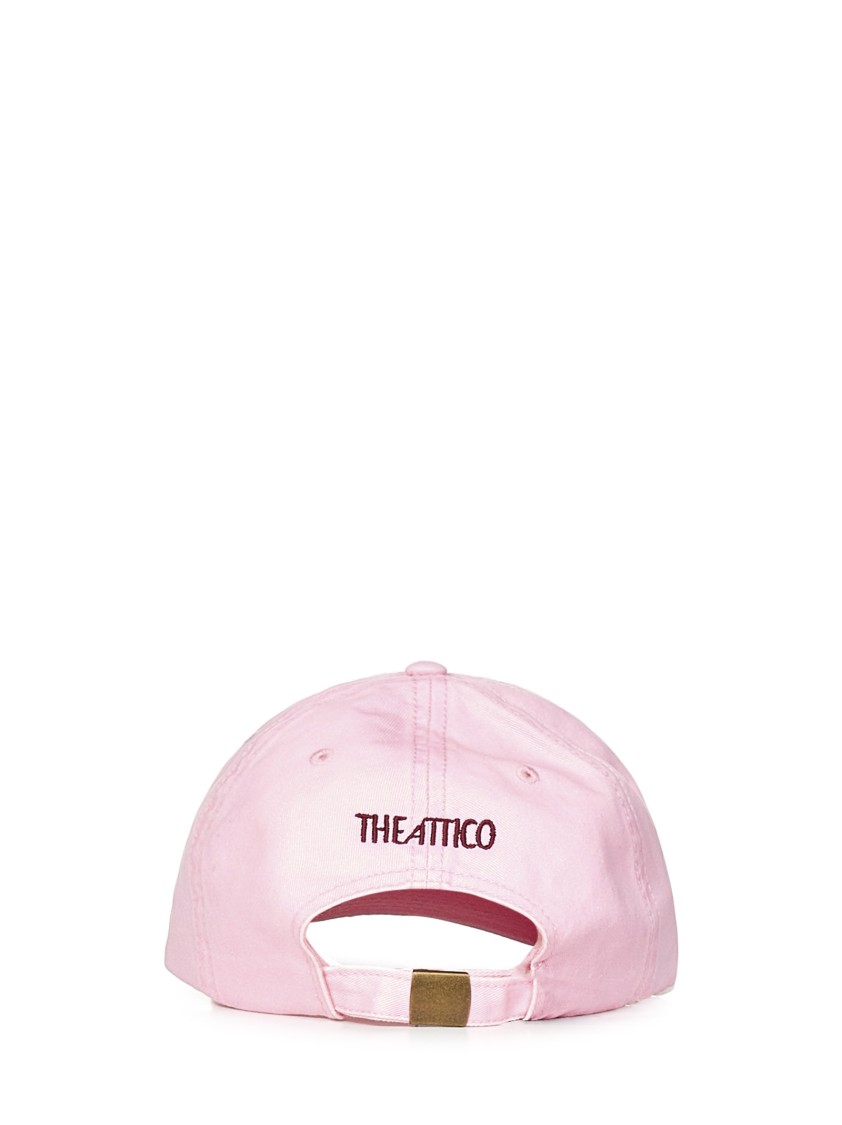 Attico The Pink Canvas Baseball Cap In Pink