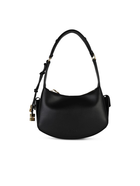 Ganni Swing' Black Recycled Leather Bag