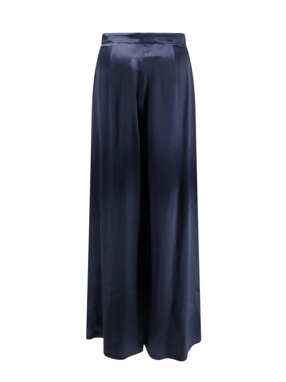 Shop Erika Cavallini Wide Satin Trouser In Black