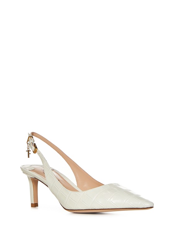 Shop Tom Ford Leather Slingback Pumps In Neutrals