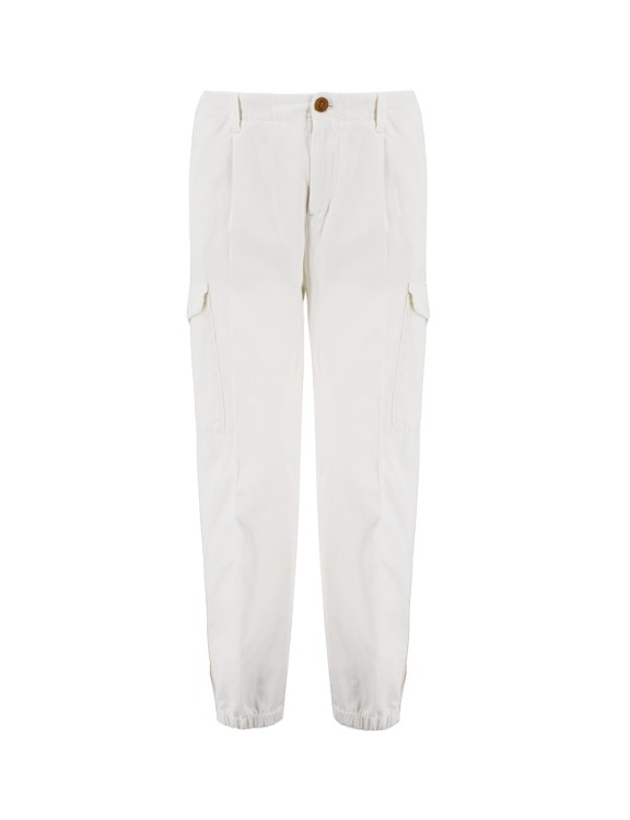 Shop Brunello Cucinelli Lightweight Fabric Trouser In White