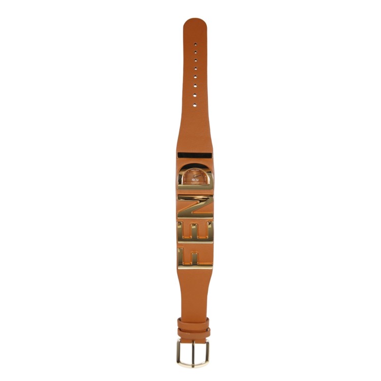 Shop Fendi Graphy Bracelet Watch In Brown