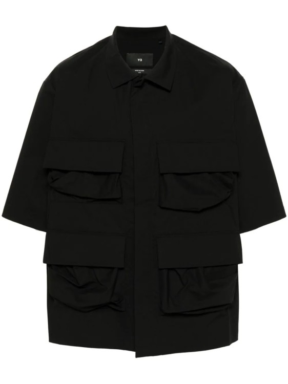 Shop Y-3 Black Pocket Shirt