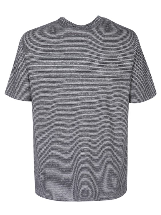 Shop Officine Generale Linen T-shirt In Grey