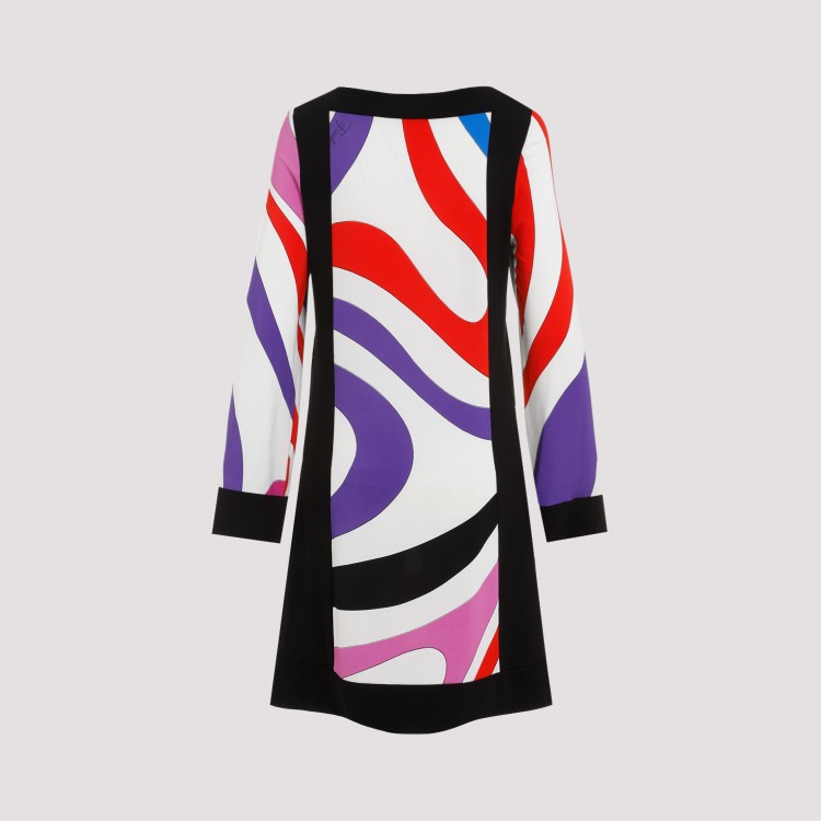 Shop Pucci Viscose Mini Dress In Multicolor