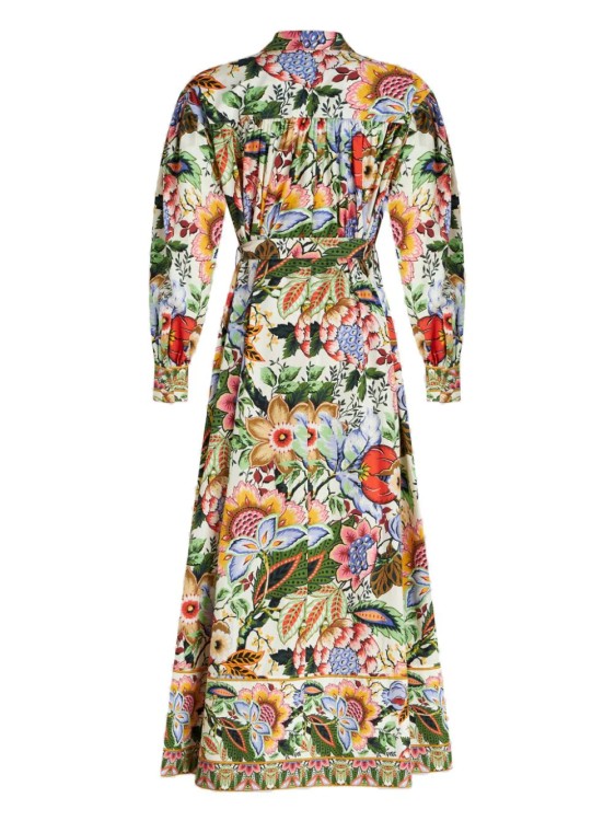 Shop Etro Multicolor Floral-print Maxi Dress